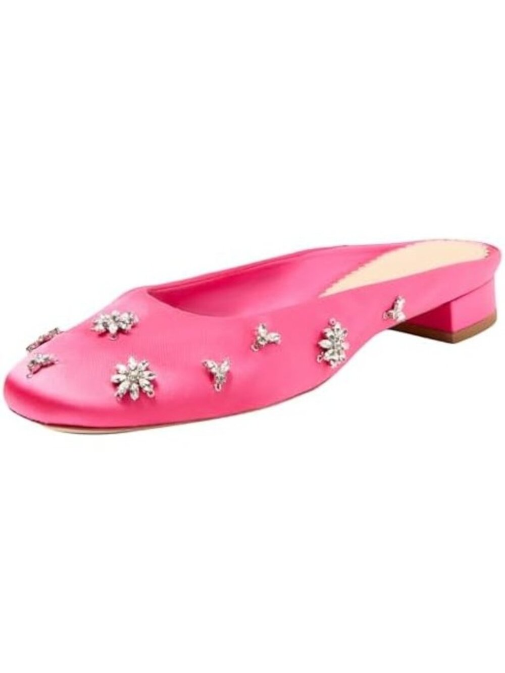 Cinq à Sept Women's Callie fuchsia pink Satin Mule size 38.5